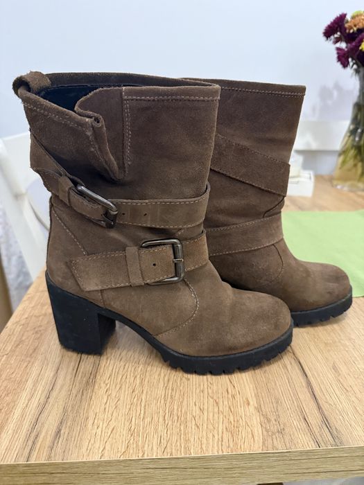 Ghete din piele intoarsa Zara trafaluc 37