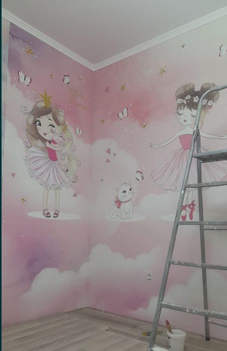 ПОКЛЕЙКА ВСЕХ ВИДОВ ОБОЕВ.Галтели.Побелка.Покраска.