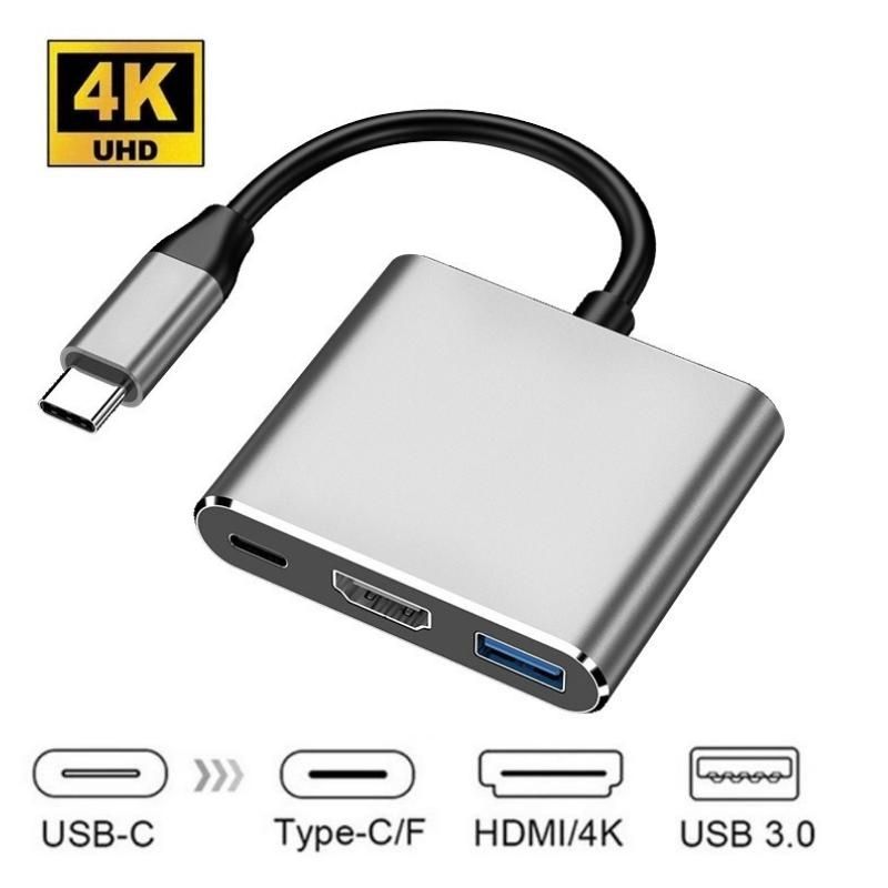 Концентратор HDMI 3 в 1

Это разъем Type-C-USB 3,0 с HDMI и концентрат