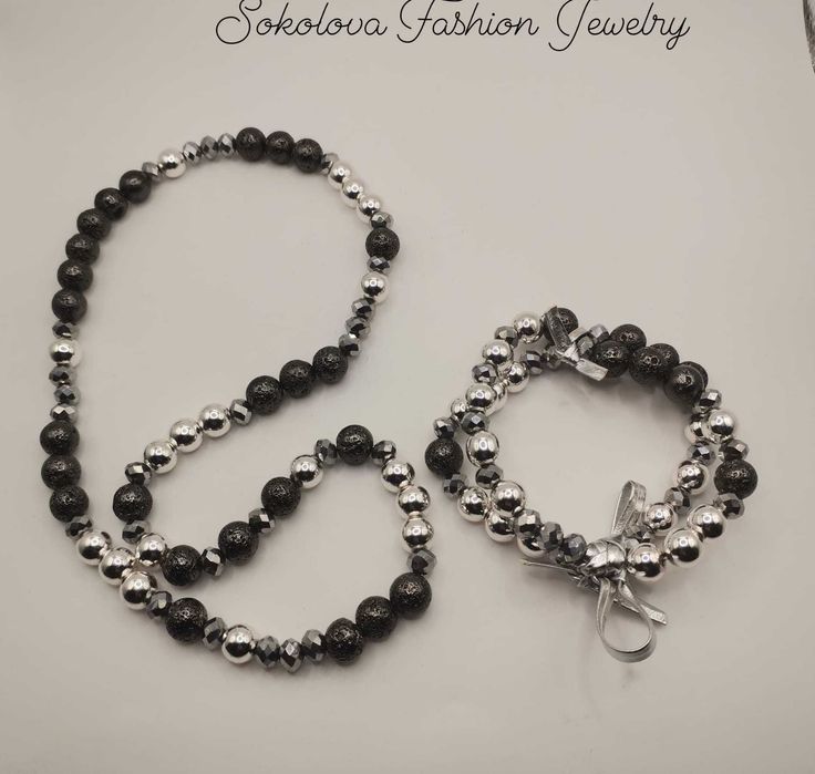 Ръчно изработен комплект от колие и гривна(Уникат)