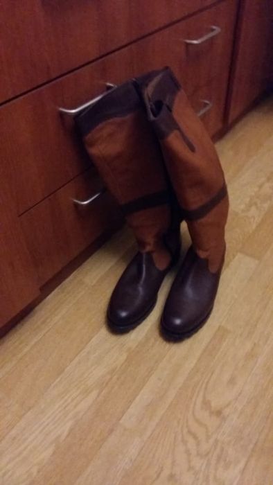 сапоги новые натуральная замша 40-41