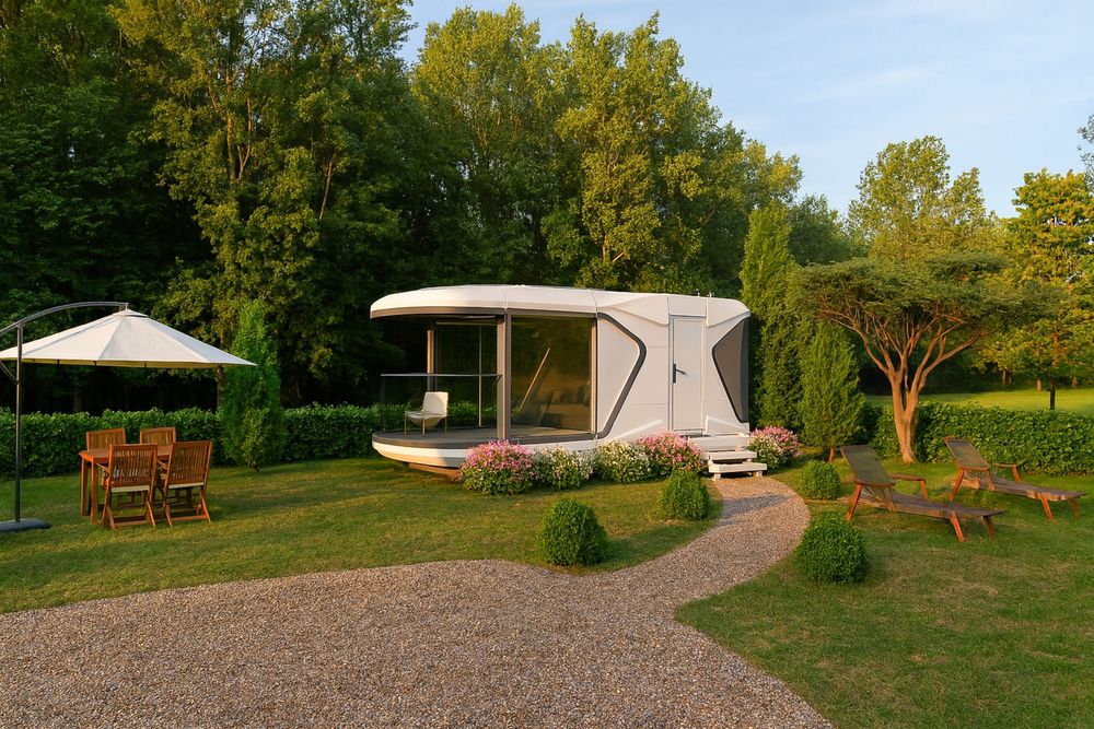 Terenuri parcelate + proiect căsuțe tip capsulă – Snagov