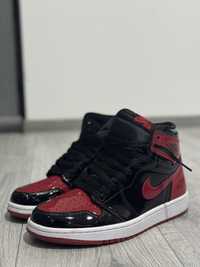 Pantofi Nike Air Jordan 1 Retro High OG TD patent brad