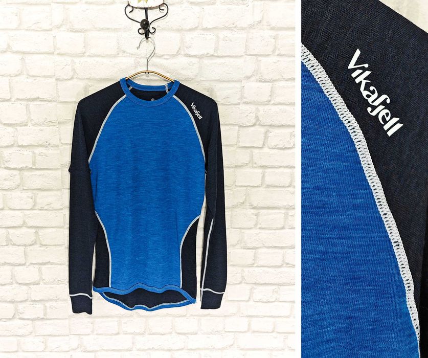 Vikafjell 100% Мериносова вълна оригинална мъжка фланелка размер М