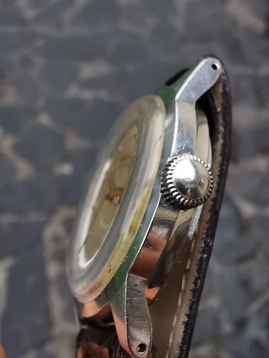 Ceas Terval - Întoarcere manuala Oțel 34 mm - Funcționează excelent!