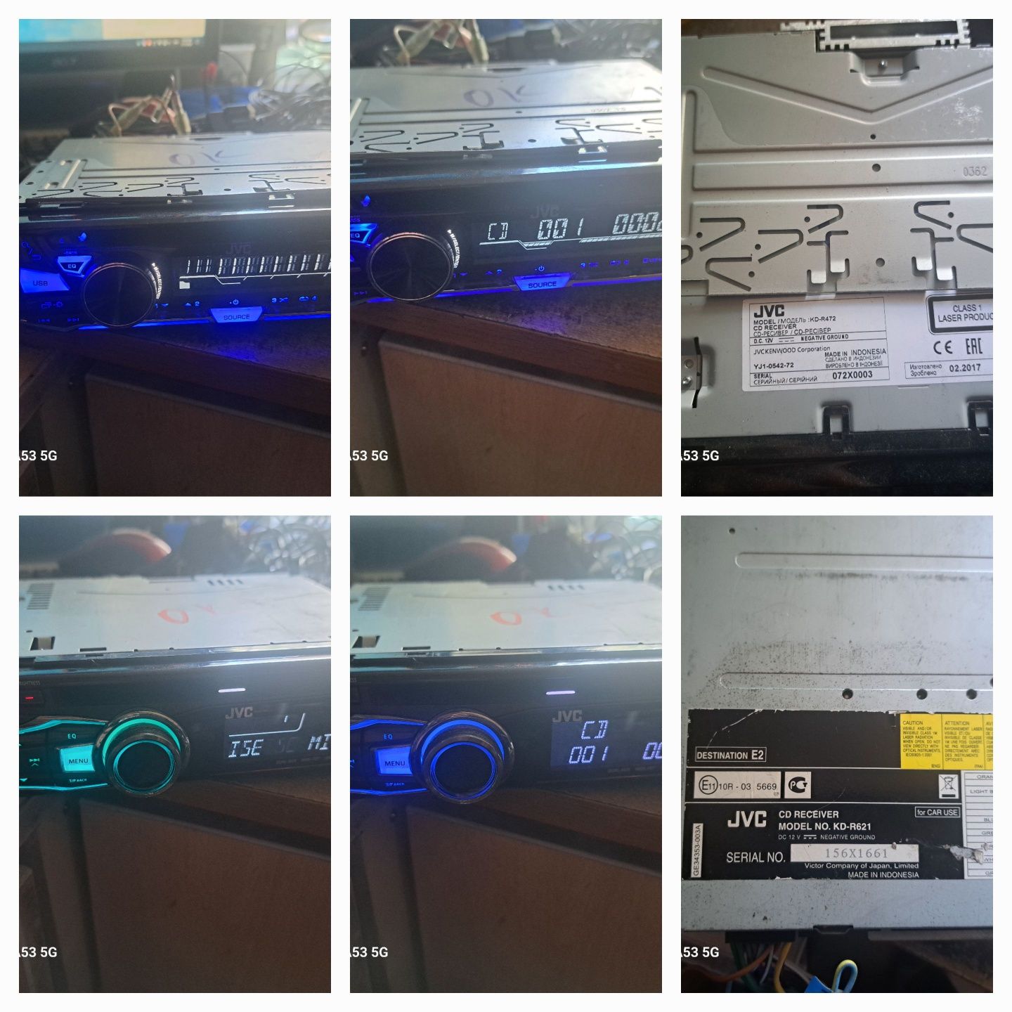 Радио JVC KD R472/621/632/751CDMp3/ AUX/UB/G151 CD MP3.