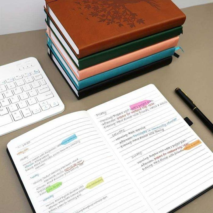 Agenda vintage Tree of Life A5 360 pagini din piele ecologica gri