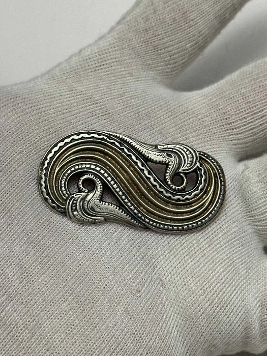 BROSA ARGINT 925 - Dragestil style by Henrik Moller - Norway - c.1900!