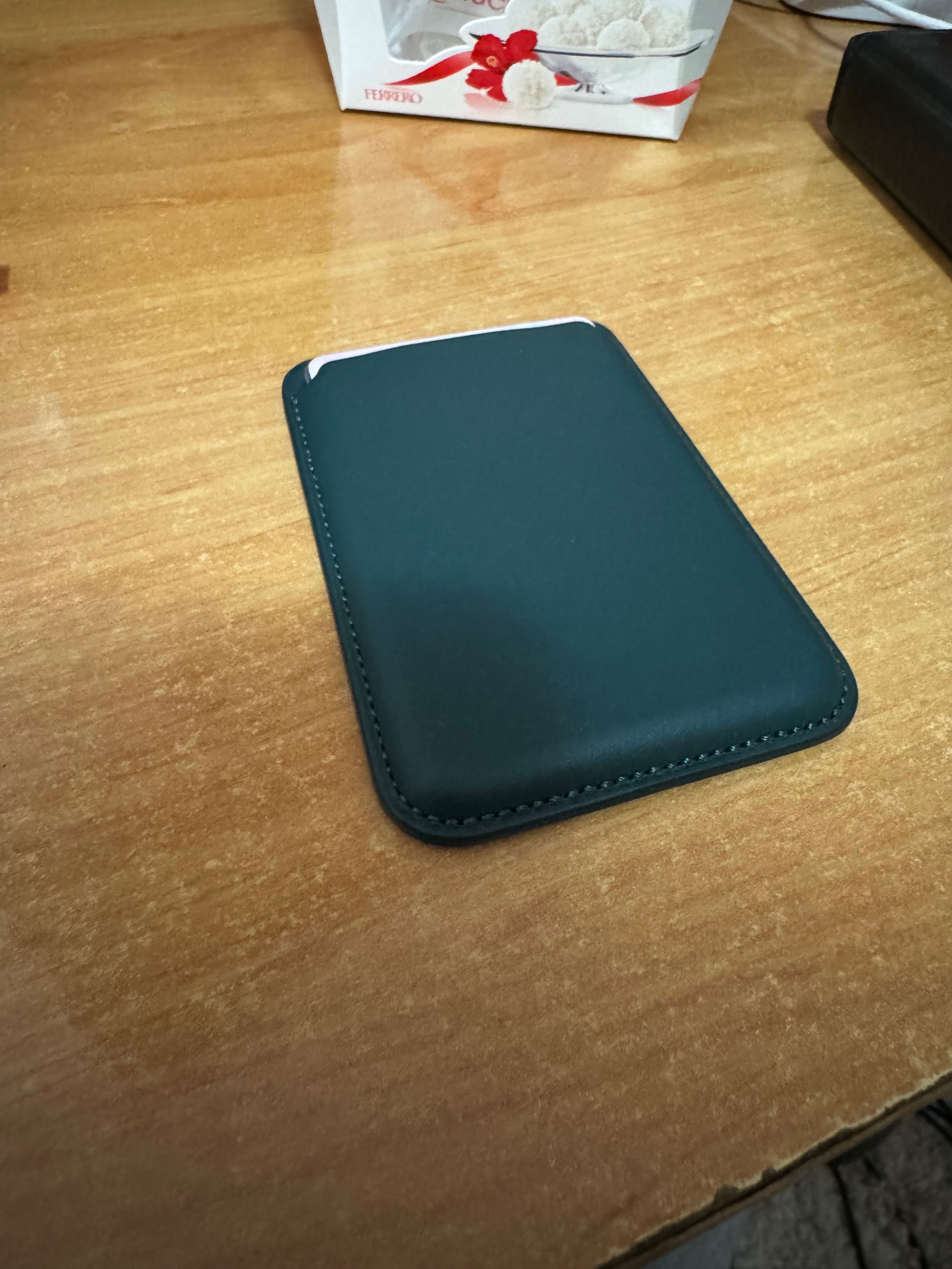 Apple wallet Original de piele cu animatie si Cutie originala