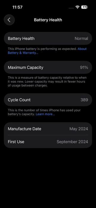 iPhone 15 Pro — Midnight