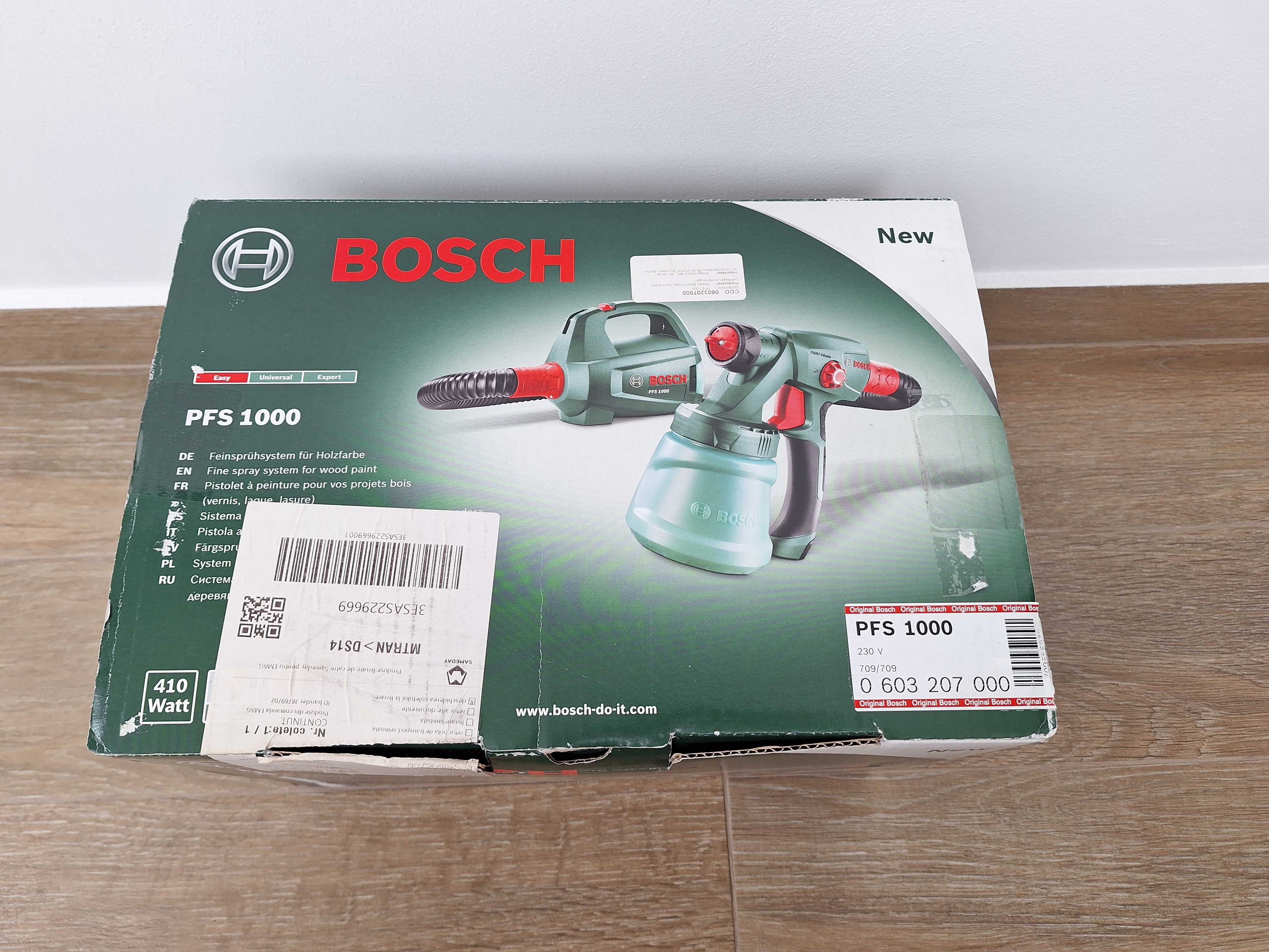 Pistol de vopsit Bosch PFS 1000, 410 W, rezervor 800 ml - NOU