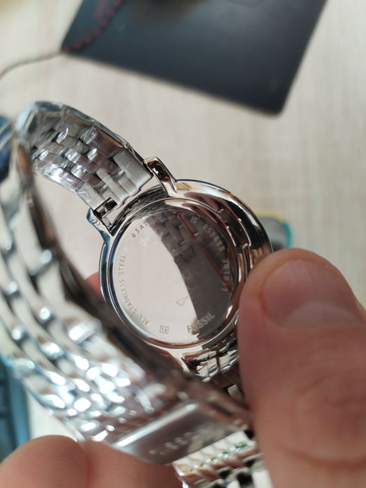 Ceas Fossil metalic pentru femei, cutie cadou - nou