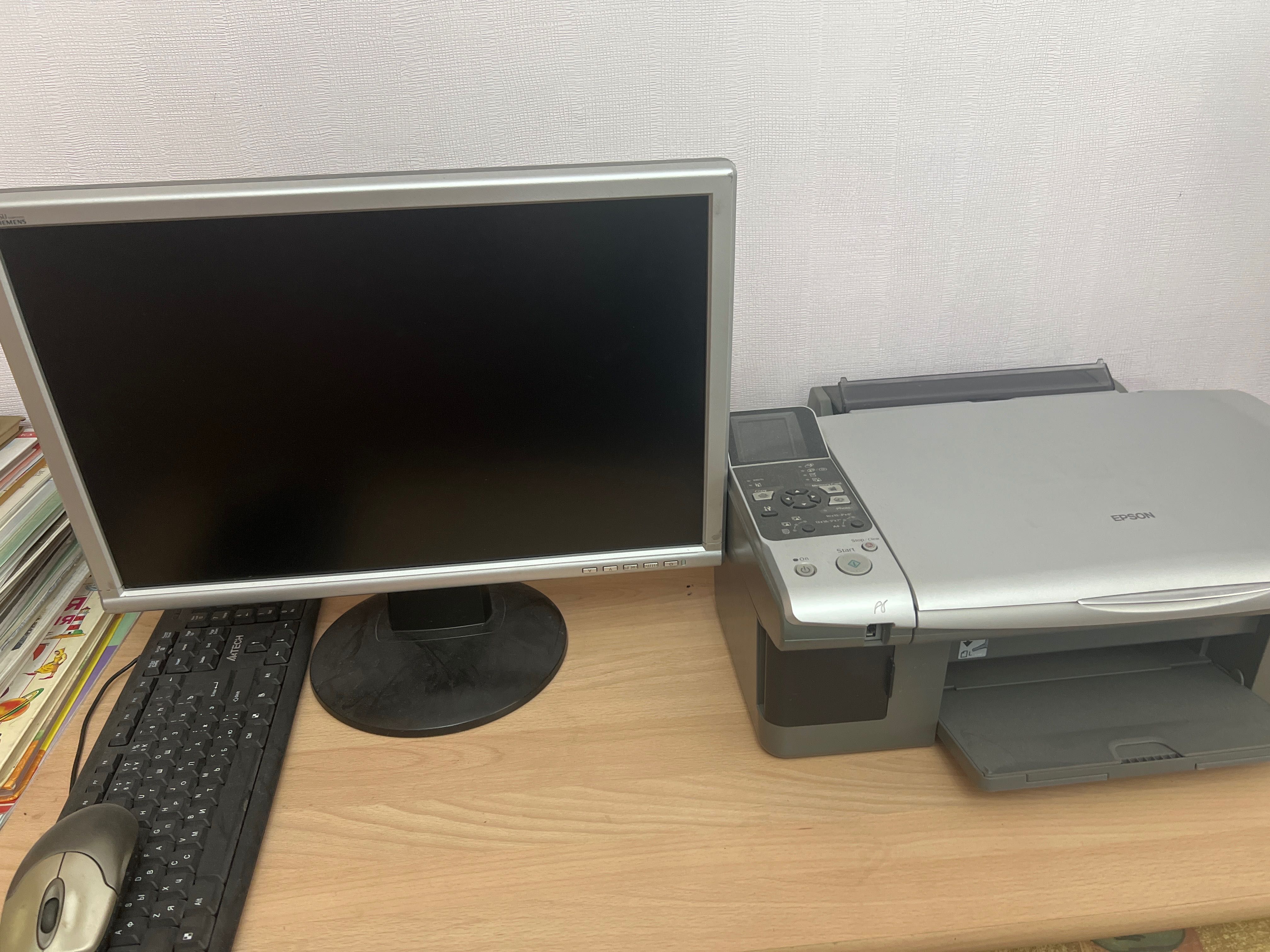 Продам компьютер б/у ! принтер новый не использовали в работе