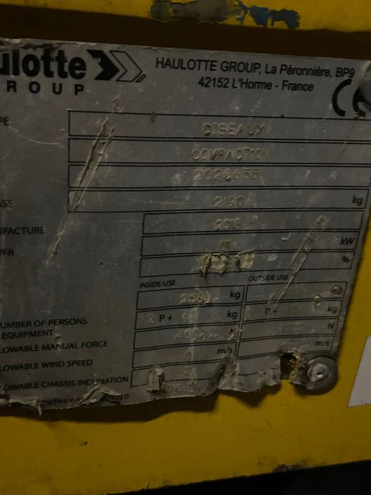 Nacela haulotte compact 10N