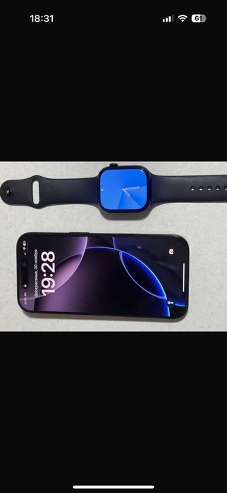 Продается Iphone 16pro 256gb и aplle watch 10/46mm
