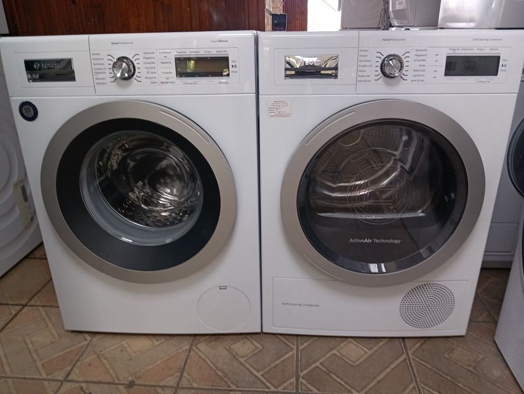 Комплект пералня и сушилня с термопомпа Бош Bosch Home Professional