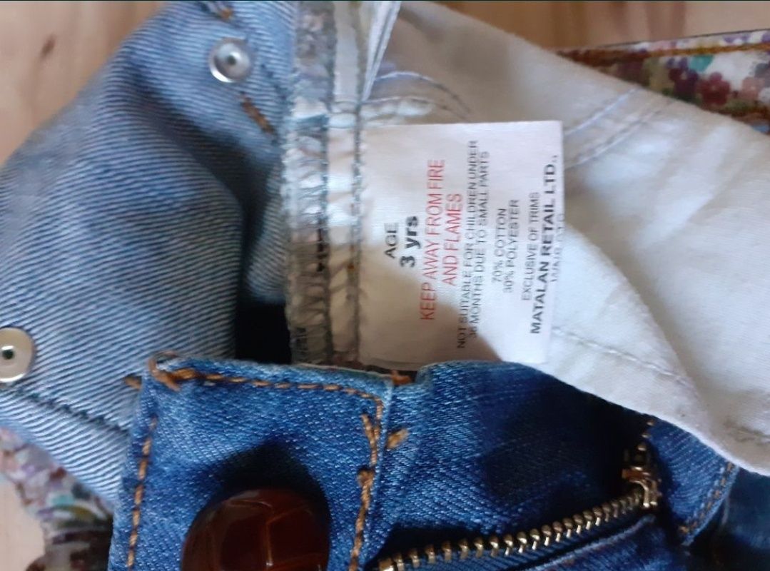 Blugi Matalan cu elastic 3 ani Pantaloni Next vara roz deschis 2 ani