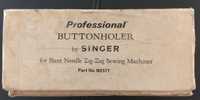 Singer professional buttonholer