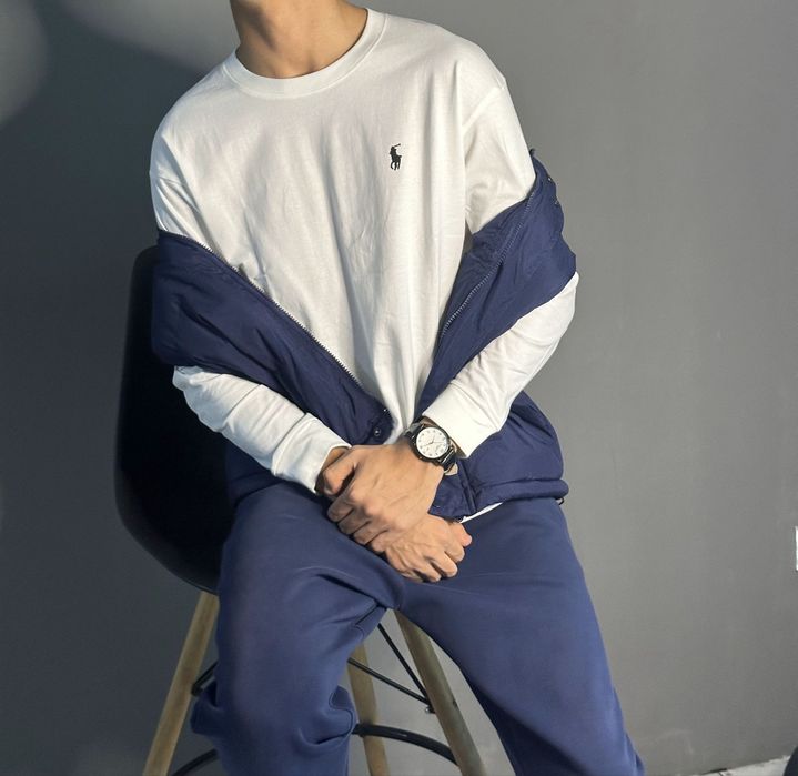 Свитер поло и жилетка