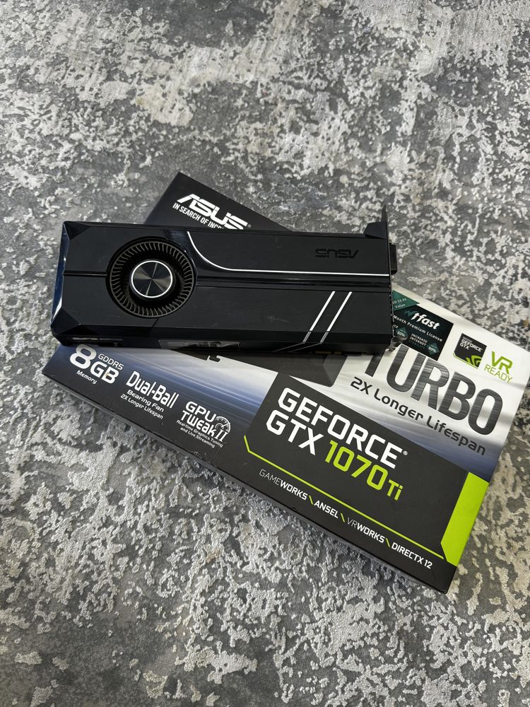 Placa video Asus Turbo GTX1070Ti-8Gb / impecabila