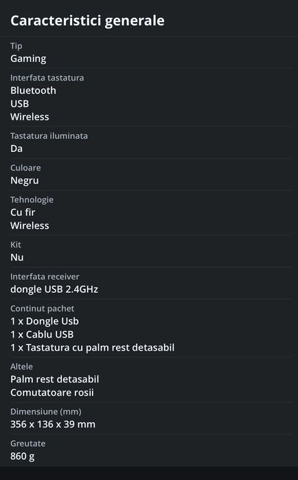 Tastatură Asus ROG Strix Scope RX TKL