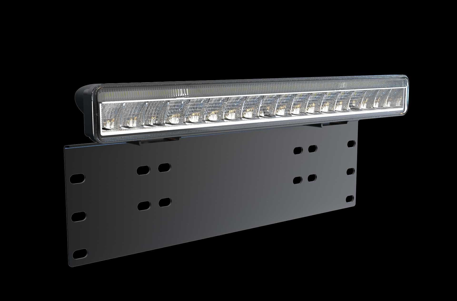 38см LED Лед Бар Със Стойка За Номер Три Функции 55W 12-24V E-Mark