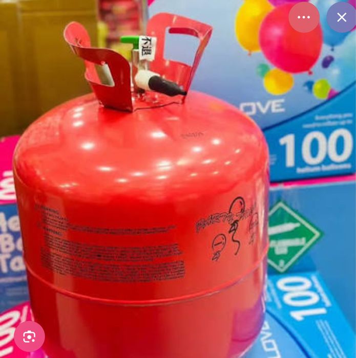 Гелий баллон 100шт шарга гель баллон на 100шар