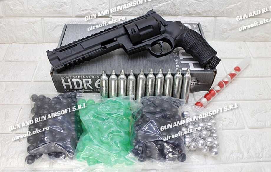 Pistol Noua Generatie! [BILE CAUCIUC] Airsoft HDR 209M/s 25J!!+Munitie