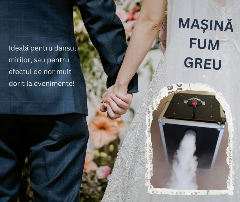 Photo booth, mașină fum greu, artificii, cabina foto evenimente