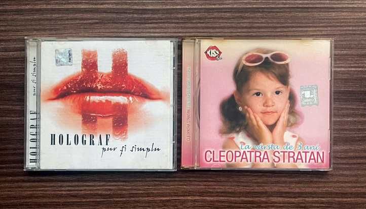 Lot 2 CD-uri muzica românească: Holograf și Cleopatra Stratan