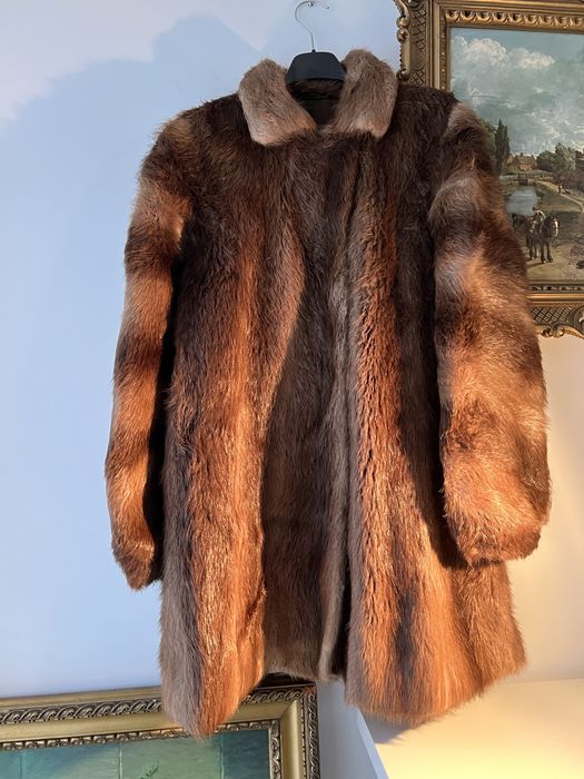 Blană naturală cu buzunare