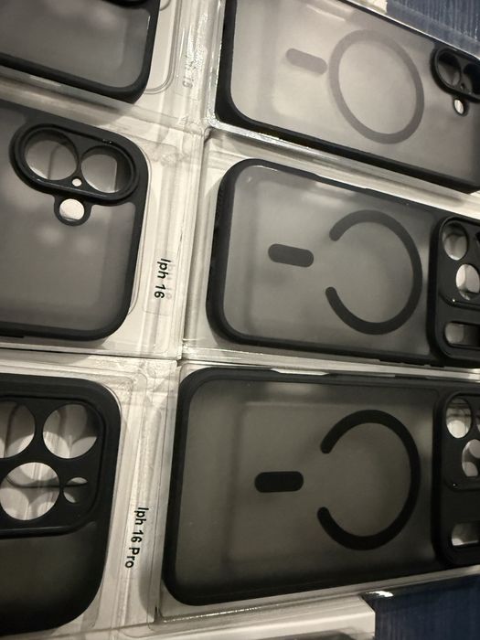 iPhone 17,17Pro/Max,13,14,15,16,16Pro/Max черен Magsafe Мат