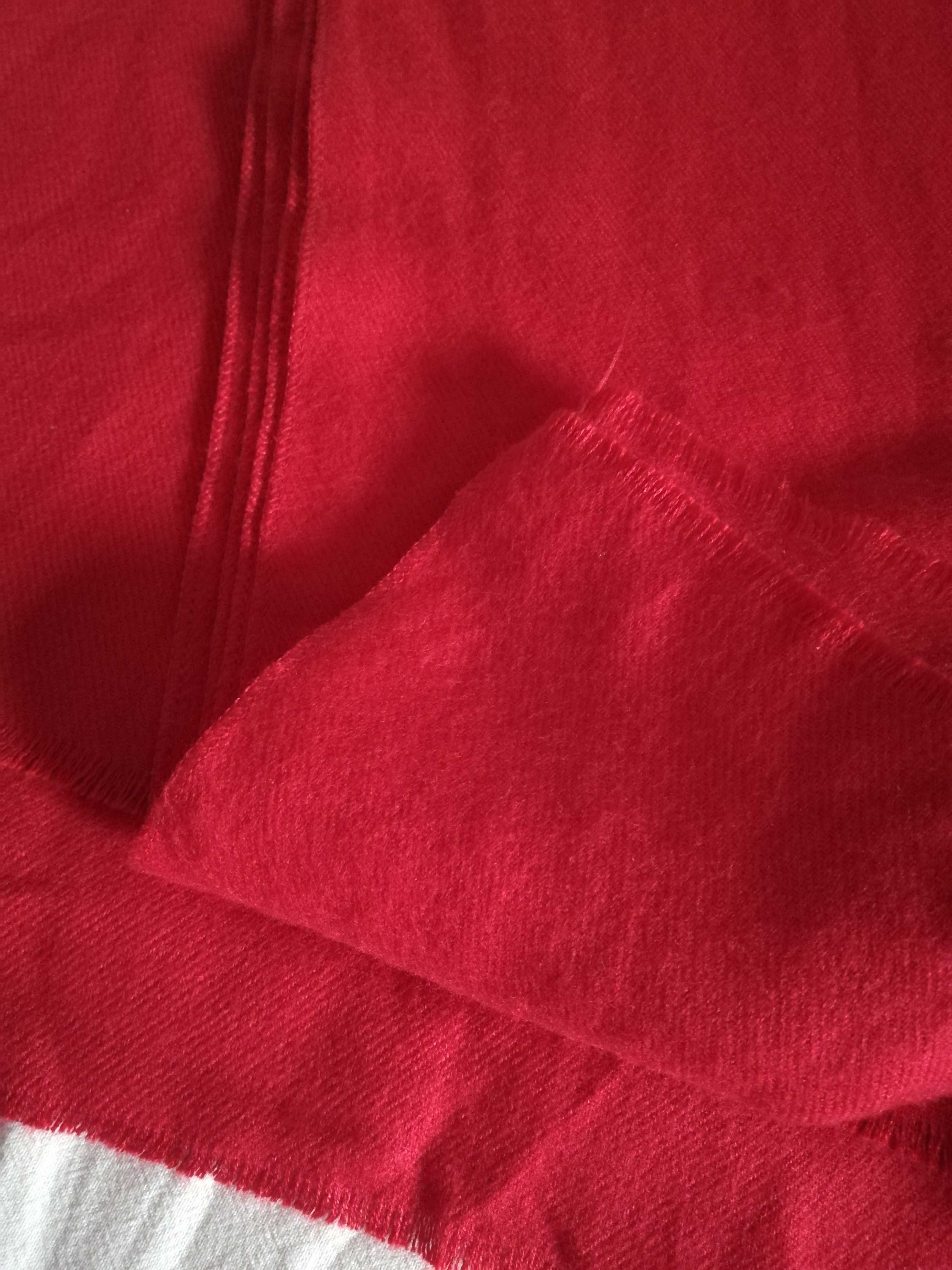 Fular rosu 40% lana, marca Sergio Bardi