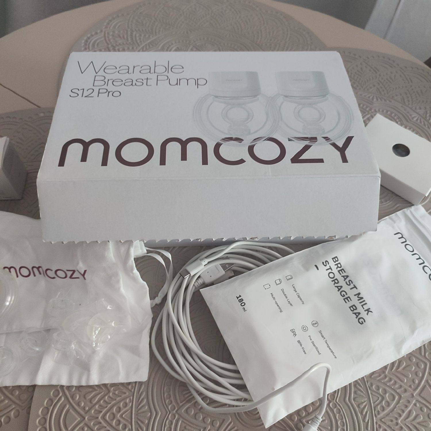 Momcozy S12 PRO, помпа за кърма, hands free, двойна