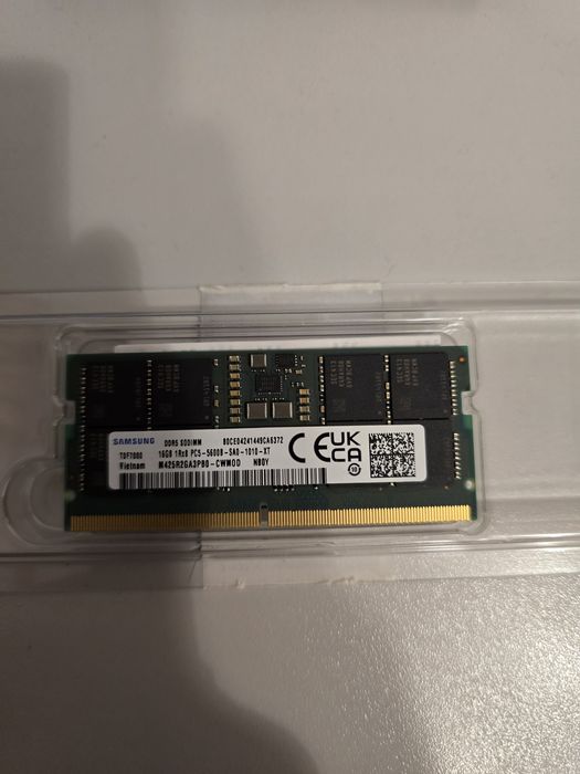 RAM 16 GB  Samsung DDR5 SODIMM laptop 5600 MHz, CL40, 262 pini