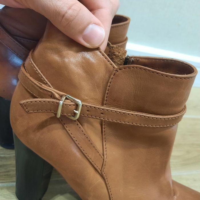 Италиански кожени боти VICTORIA WOOD 37 и 1/2