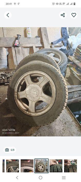 Продам статусы р14. 2 диска нужно прокатать. В комплекте 4 резины зима
