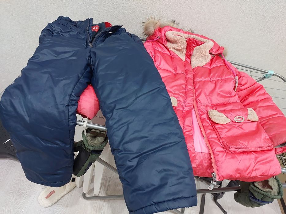 Куртка детская зимняя с комбенизонам