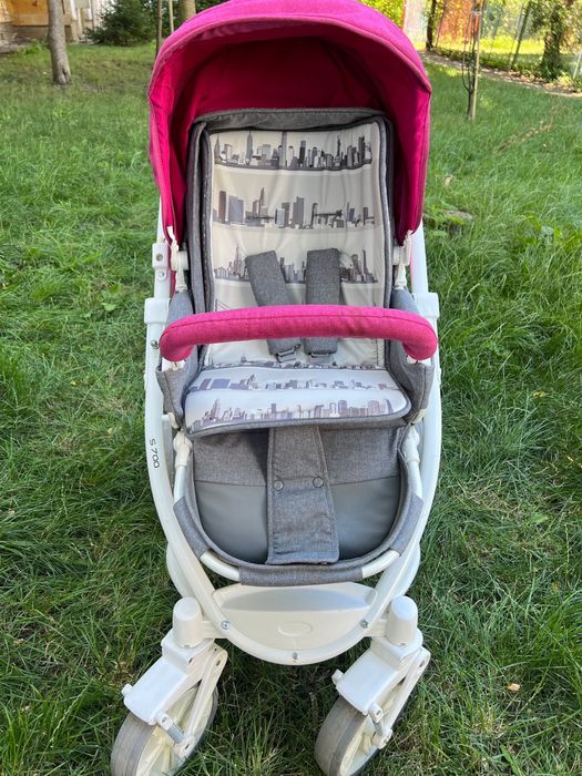 Carucior 2 in 1 Bertoni-Lorelli, Vista, Rose & Grey Cities