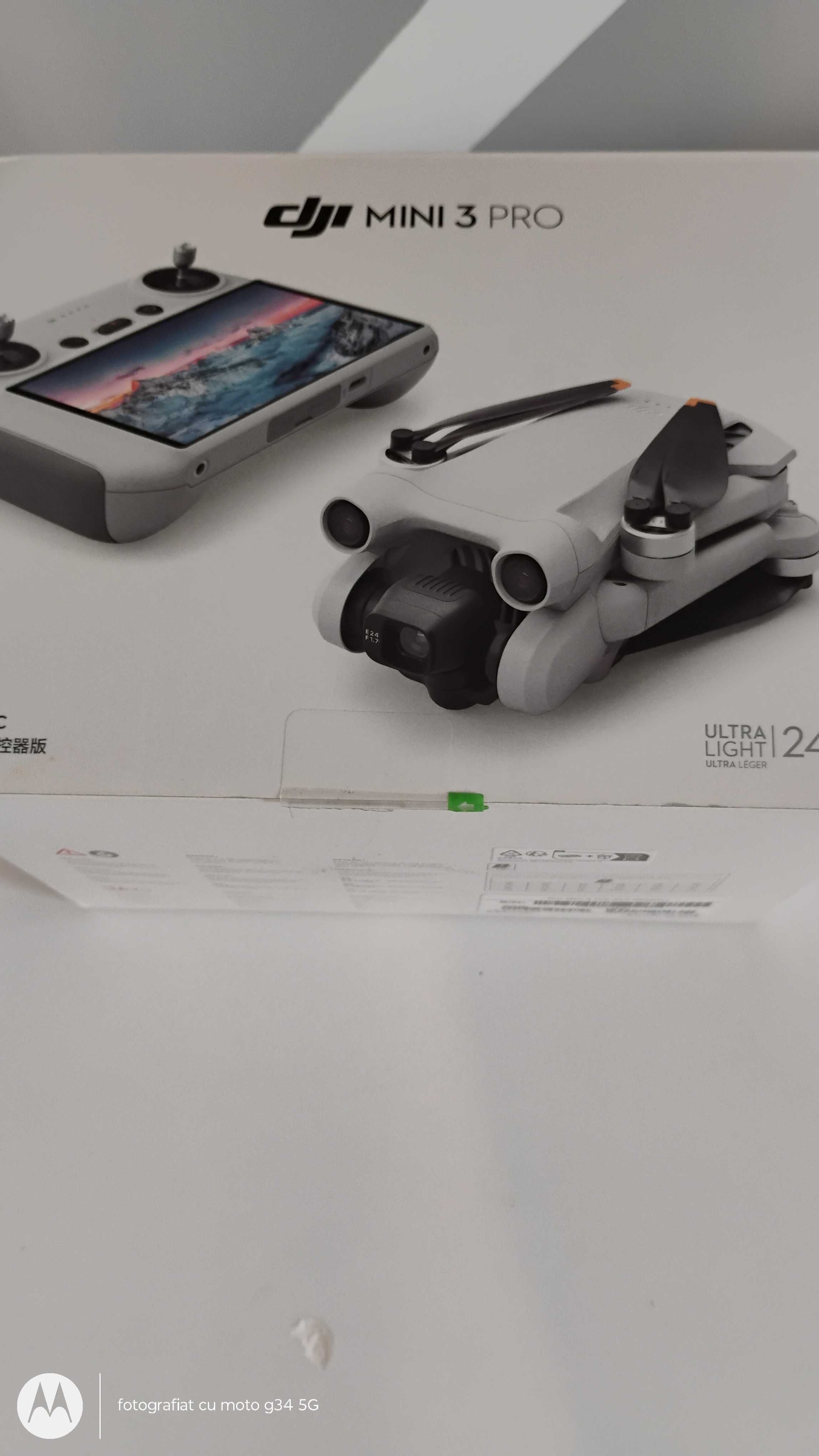 Drona dji mini 3 pro cu telecomanda