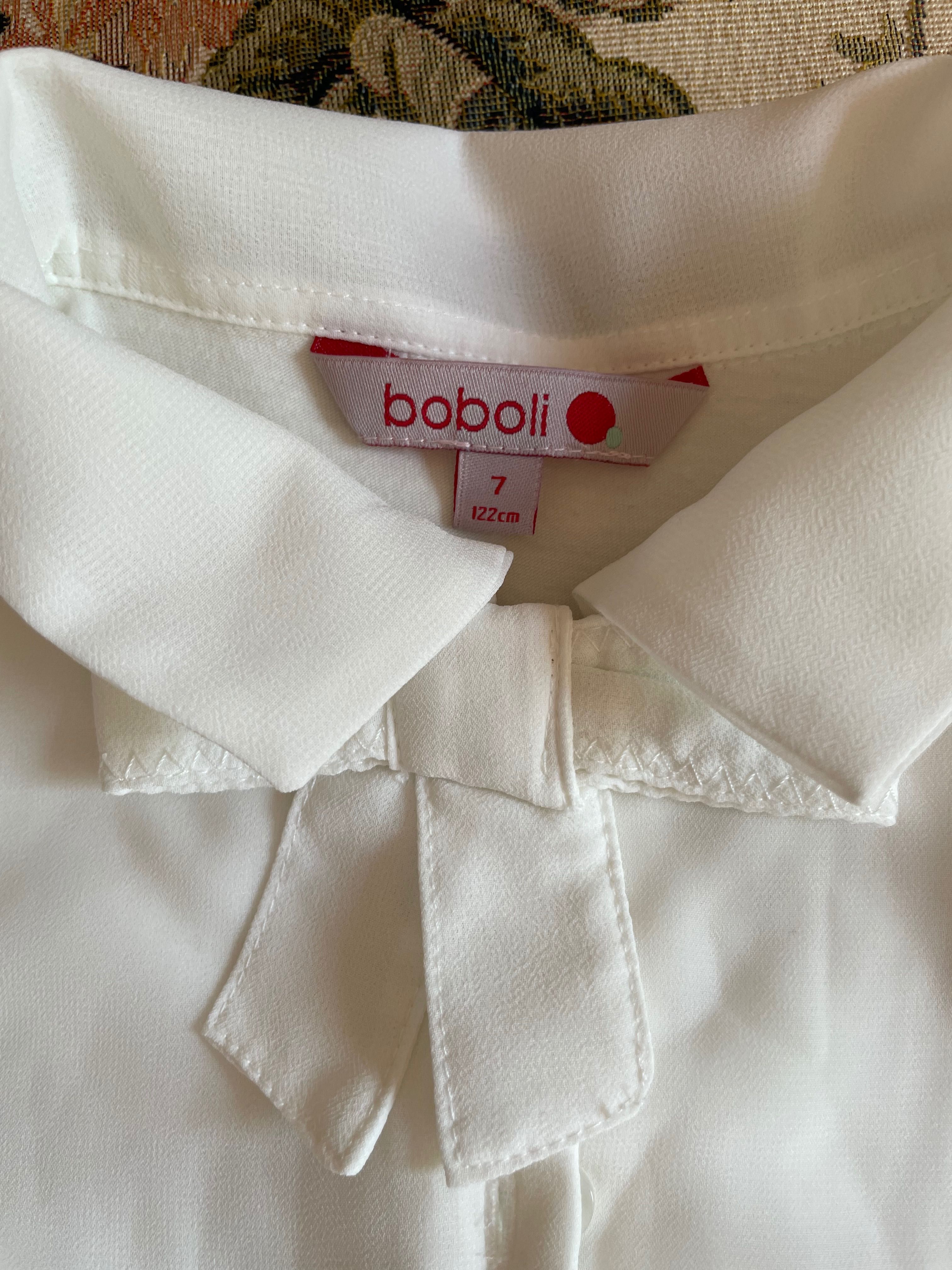 Блуза школьная испанского бренда Boboli на девочку 7-9 лет