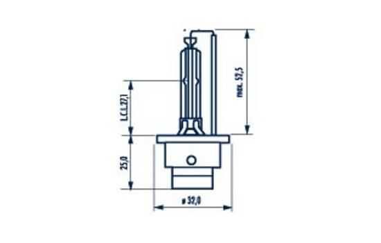 NARVA крушка ксенон D2S Xenon 85V/35W