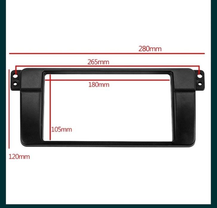 Rama BMW E46 2DIN adaptoare DVD navigatie 7 inch universal