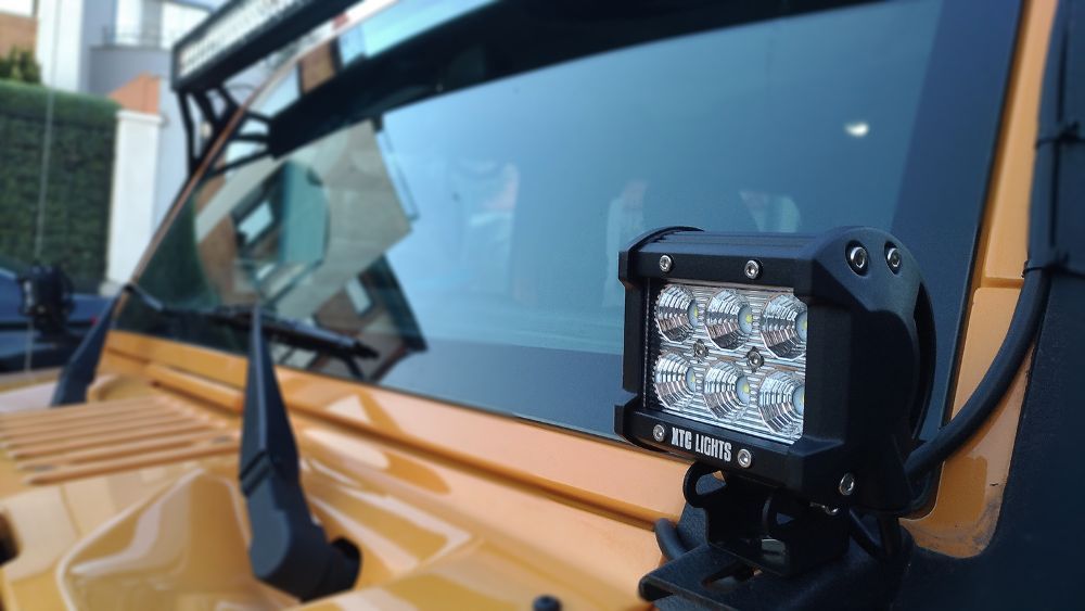 Proiector Led Bar 18w Suv Atv Auto Jeep Barca off road CREE ORIGINAL