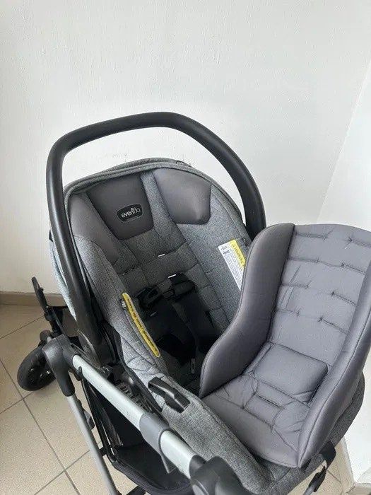 Cărucior 3 în 1 evenflo xpand modular cu scoica  auto, adus din SUA