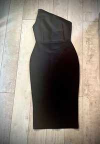 Нова черна бандажна рокля S M