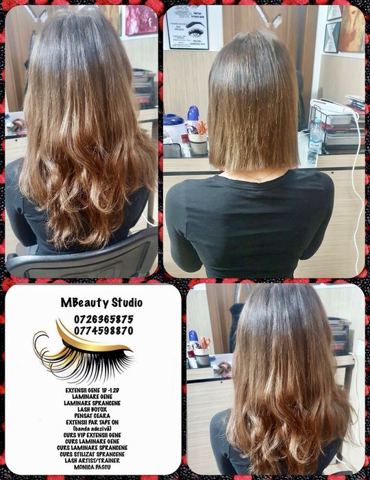 Extensii gene, extensii par , tratament keratina, laminare, curs gene