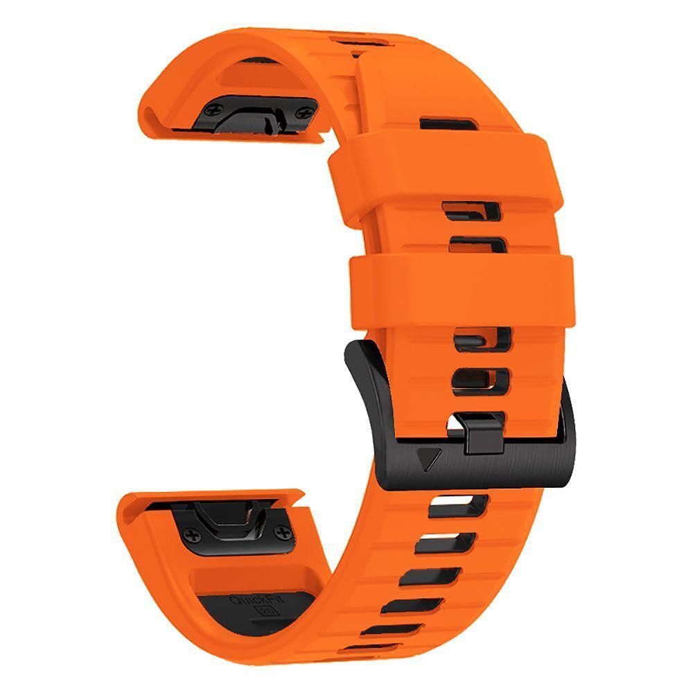 Каишка iconband pro за garmin fenix 5 / 6 / 6 pro / 7 orange/black