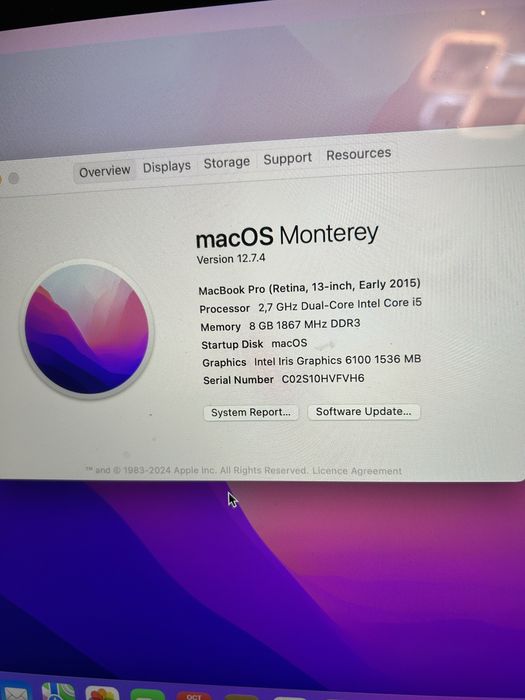 Macbook Pro 13  2015