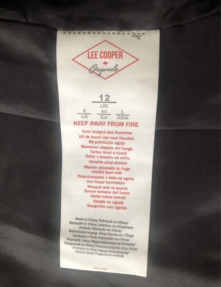 Lee Cooper - Дамско Яке кожено сребристо